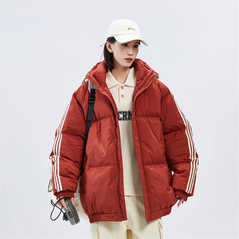 潮牌无影墙新款织带连帽可拆卸棉服潮流保暖棉衣M088-P85控129图片