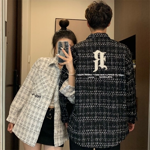 情侣装春秋装夹克外套时尚百搭复古设计感外套小香风上衣C666-88图片