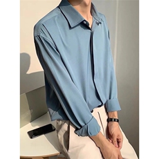 男衬衫春秋季休闲翻领宽松衬衣CS161-P29，男装衬衫，星座208-5