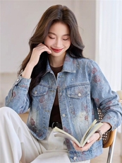 现货2026年春季休闲风牛仔短外套，女装短外套，靓衣阁