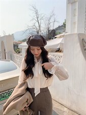 蕾丝雪纺衬衫，女装衬衫，M.W 嫚维