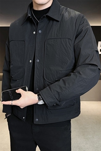 店主风 2025年衬衫领潮流时尚帅气轻薄羽绒服男LMS2505-P245图片