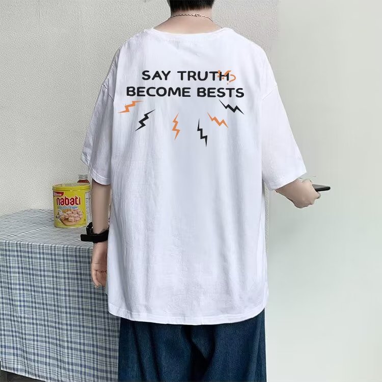 男短袖t恤潮牌潮流百搭ins宽松新款青少年衣服TG119P28,男装T恤,星座1116-2