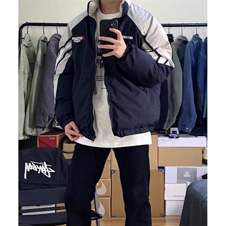 青少年冬季棉衣外套男女双面穿立领户外防风保暖冬款棉服MH199,男装棉衣,星座1116A（原606A-3）