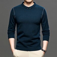 J588钱塘2020-1秋冬男士新款时尚翻领毛衫高端打底衫大货主推P85，男装针织衫/毛衣，钱塘207-1