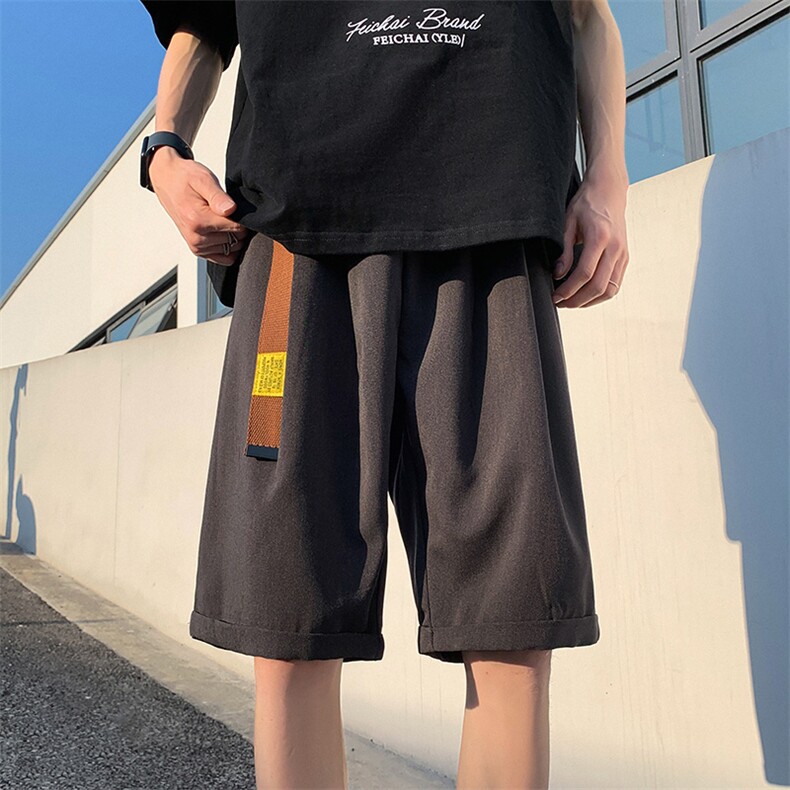 夏装日系冰丝西装短裤男加肥加大码胖子大码宽松西装裤子特p20,男装牛仔裤,星座909-2（原星座717-2）