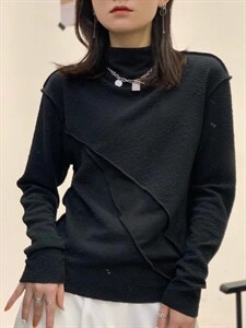 小高领肌理感打底图片