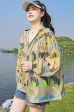 防晒衣女夏2025年新款防晒服RF2C290-2803#-P85-K138，女装短外套，蝶眷