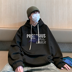 25新款港风华棉得物抖音直播高品质宽松男休闲连帽卫衣W5201P40，男装卫衣，电商C408-1(原B339-1)