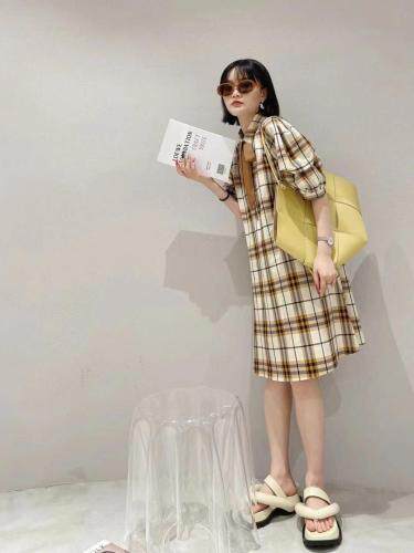 【现货】夏季新款格子两穿连衣裙，女装连衣裙，1+9