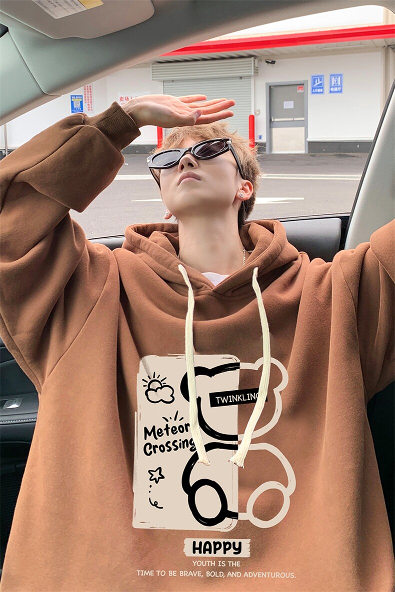8XL连帽卫衣男大码胖子帽衫大号运动服WY2352-P35加绒款-P40,男装卫衣,电商A040