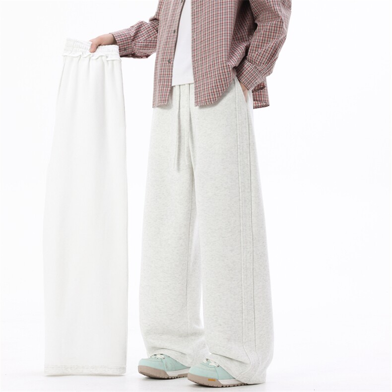 秋冬加绒休闲裤男宽松直筒裤弯刀裤K274-P45加绒P55控78加绒控88，男装卫衣，星座209-2