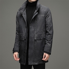 BZL2188钱塘2020-2秋冬新款中年男士连帽休闲保暖羽绒服外套P308，男装羽绒服，钱塘207-2