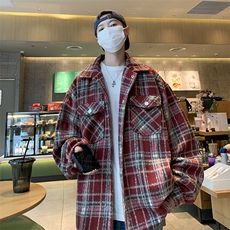 2023春秋季新款潮牌夹克千鸟格衣服小香格子外套男士W7859-P55，男装夹克，星座512-4