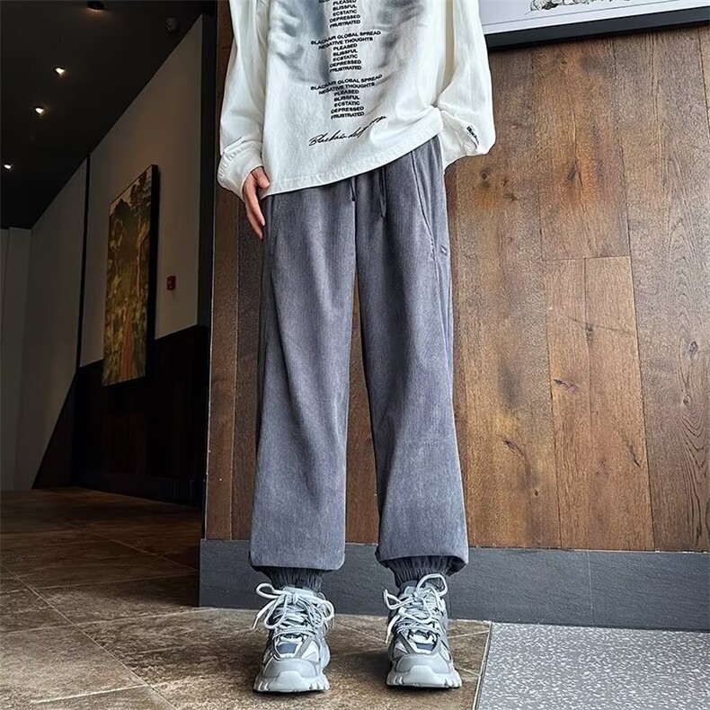 男新款青少年时尚灯芯绒休闲裤FA128P38,男装休闲裤,星座1116-2