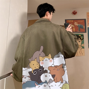 麂皮绒夹克男大码立领褂子外套JK85162-P68 加绒款-P78图片