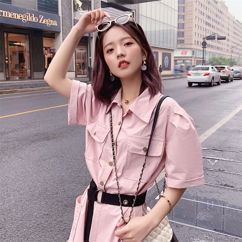 大货已出2021夏季新款连体短裤送腰带8605-A25，女装连体裤，浙宝225