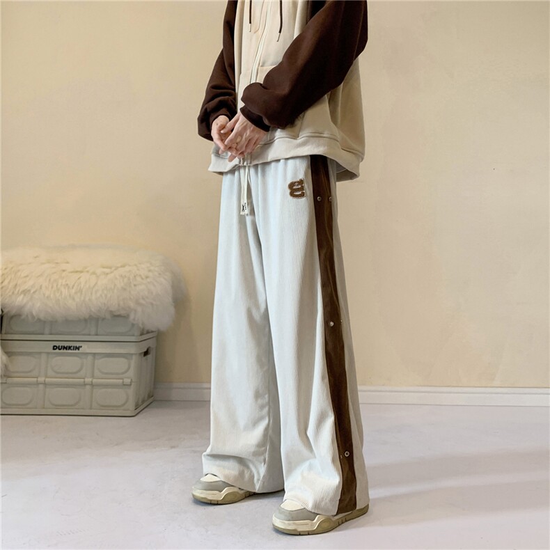 24春秋款季束脚裤男宽松双面摇粒绒百搭休闲裤YK231-P45控68,男装休闲裤,电商B370