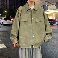 夜景工装机动皮衣美式潮牌皮夹克外套光板二开A406JK1230特P83，男装夹克，星座309（原A406）