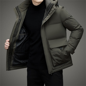 BAMJ-8991钱塘2020-2冬季厚款休闲简约有帽中年男士羽绒服P270图片
