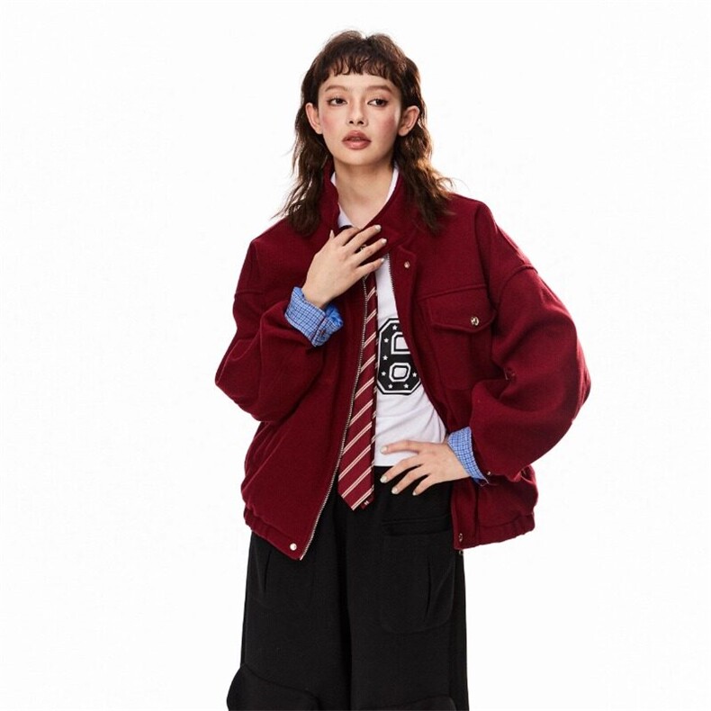 春秋季日系复古外套男女美式潮牌立领工装多口袋夹克，男装夹克，星座716-3