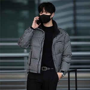 标50绒 主推街拍男士格子立领羽绒服外套 2503-P195(控券后288)图片