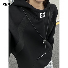 流行时尚潮流简约连帽卫衣日系新款百搭气质WY8822-P42，男装卫衣，星座208-5