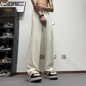 男装垂感休闲裤春夏季纯色舒适百搭宽松设计感西装裤XK302-P50图片