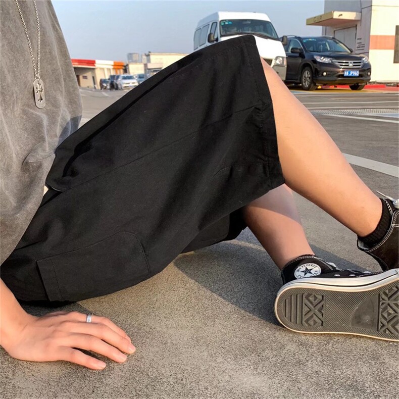 日系工装短裤男夏季外穿ins潮流休闲五分裤宽松高街中裤DK903-P28,男装休闲裤,星座1008-1