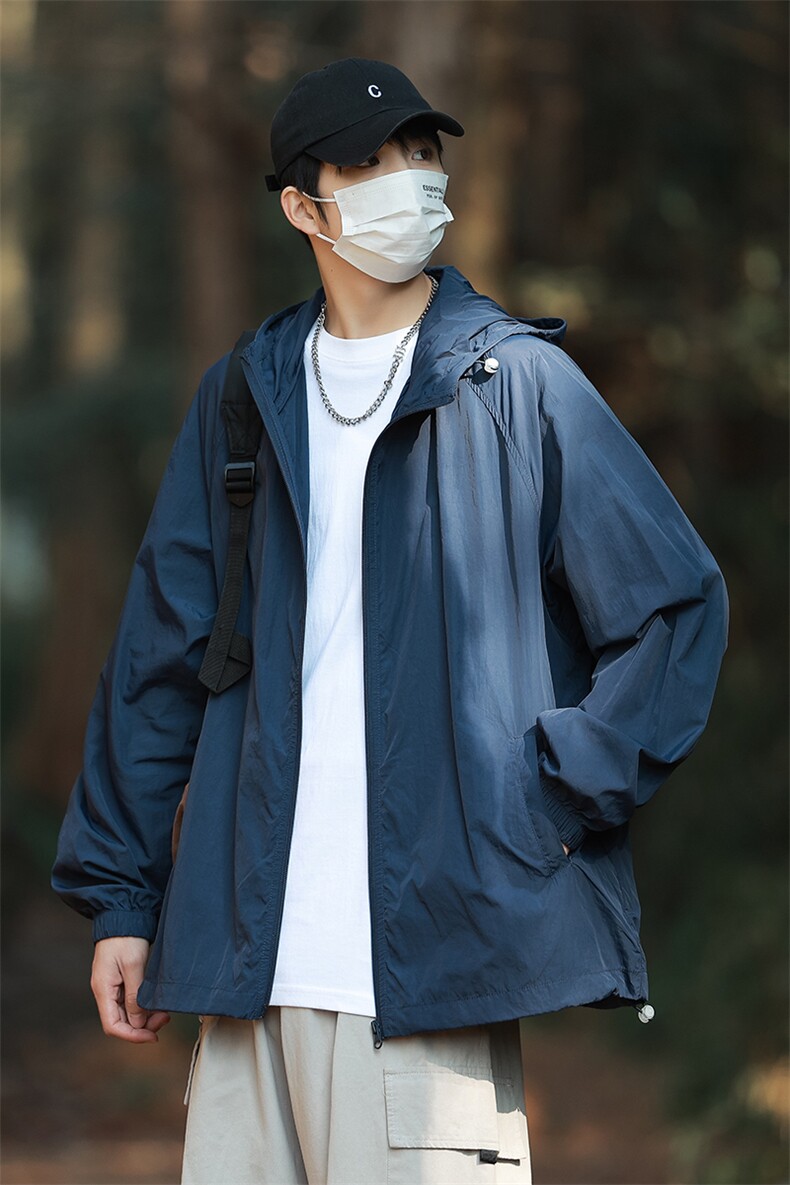 防晒衣男夏季薄款UPF50+防紫外线皮肤衣男宽松钓鱼防晒服2360-P35,男装防晒衣,星座1403A