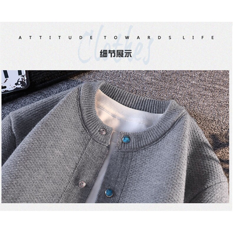 1506A/G50160/P74棒球服外套新款简约针织开衫夹克男春装上衣潮1,男装夹克,星座1506A