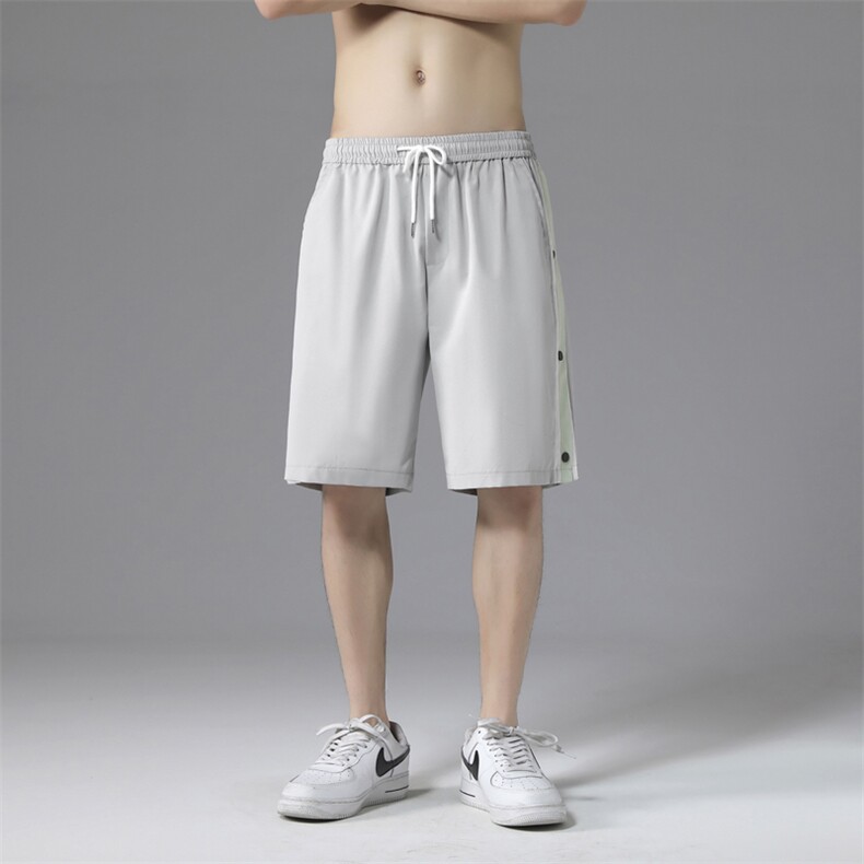 短裤男士夏季潮流冰丝宽松运动休闲裤薄款五分裤DK511-特批25,男装休闲裤,星座718-1