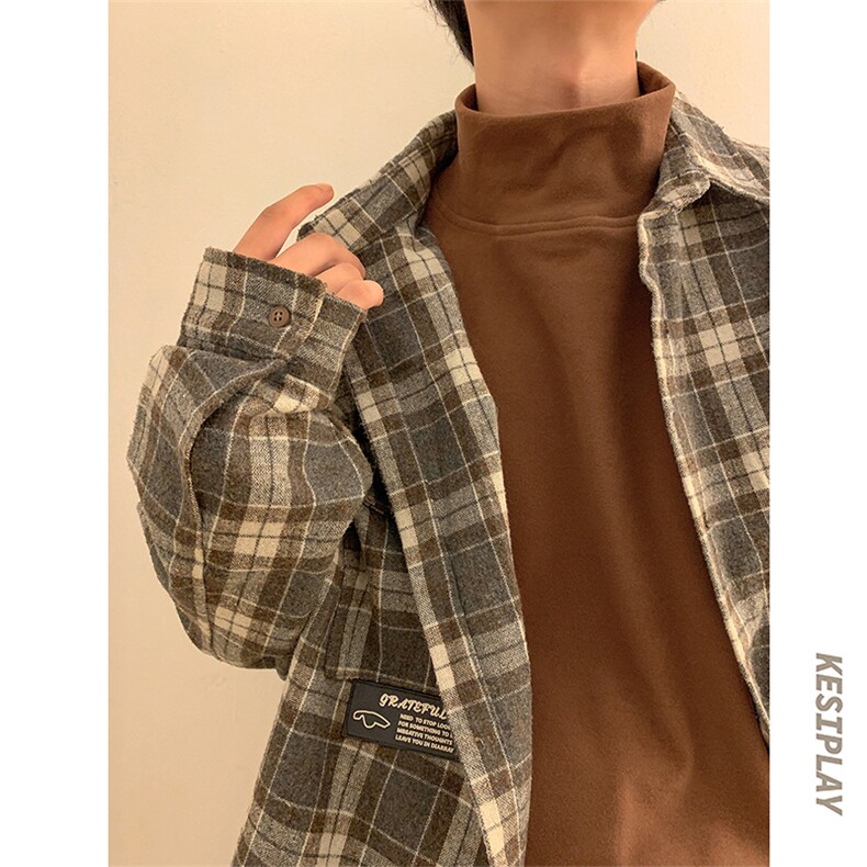 德绒半高领卫衣男秋季打底衫加绒加厚中领宽松长袖t恤高街ins潮牌,男装卫衣,电商A102-1