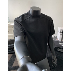 主推夏季新品2025玉米格半袖打底衫男士夏装短袖T恤上衣S408-特19，男装T恤，电商A233-1