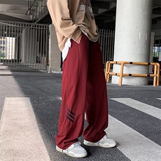 美式机能尼龙冲锋裤子vibe风直筒长裤男速干宽松伞兵裤CK1668-P35，男装休闲裤，星座1008