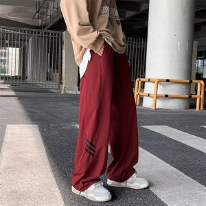 美式机能尼龙冲锋裤子vibe风直筒长裤男速干宽松伞兵裤CK1668-P35图片