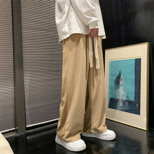 现货男装宽松休闲束脚运动休闲裤直筒长裤DM157-P40图片
