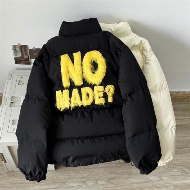 高街植绒刺绣羽绒棉服外套男冬季情侣加厚保暖面包服MC103,男装棉衣,星座1116A（原606A-3）