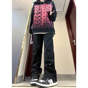 B221 美式ins高街暗黑小众个性铆钉小脚牛仔裤 LK23142-P65 控88图片