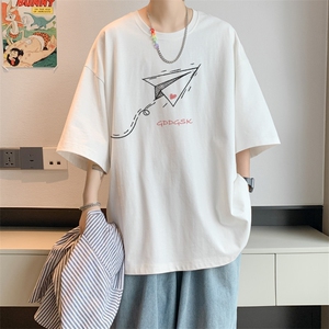 已注册/夏季内景新款简约宽松短袖T恤男潮休闲打底衫DT00592/P25图片