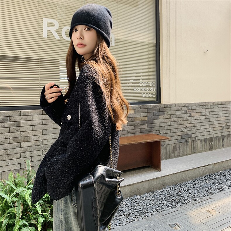 法式千金风小香风短外套女春秋2025新款超火好看独特显瘦开衫上衣,女装短外套,浙宝276（原081）