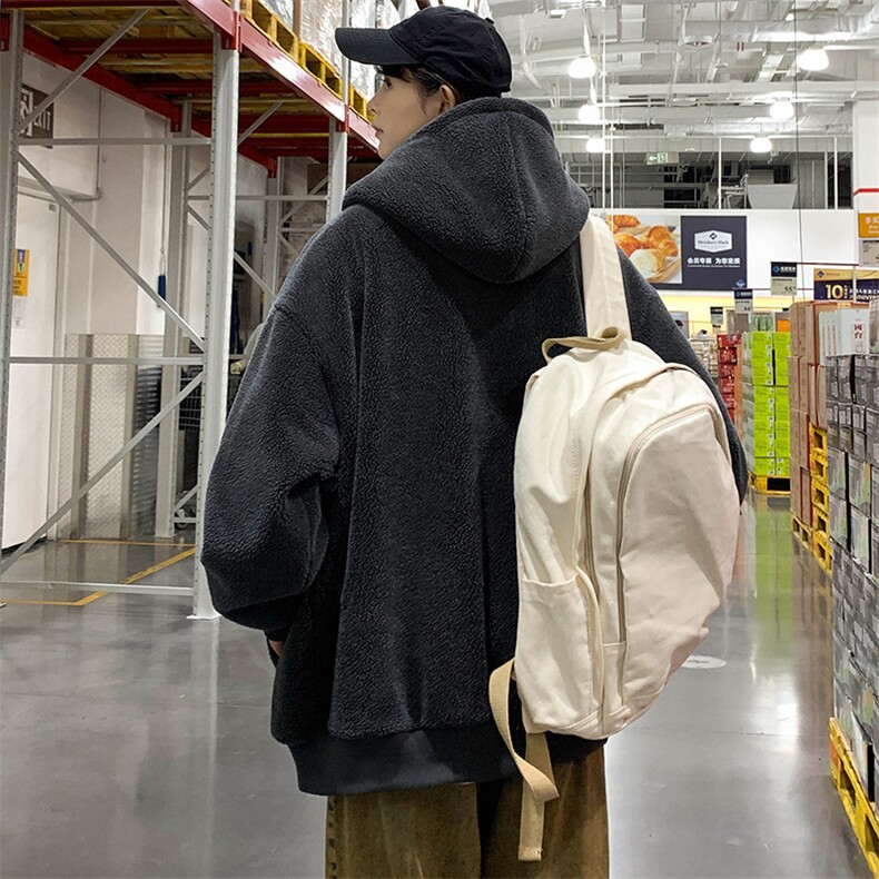 2024冬上新中性加绒个性棉衣羊羔绒连帽外套男女992-P110控价158,男装棉衣,电商A441-1