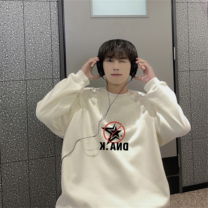 特P25控48秋冬新款男士圆领卫衣宽松休闲日常百搭上衣WQ2437,男装卫衣,电商B370