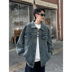 春秋痞帅外套男ins高街潮牌港风日系原宿风宽松夹克JK02578-P75，男装夹克，星座308B-2