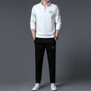S3066-2钱塘2020-2中青年男士春秋薄款时尚休闲百搭卫衣P137图片