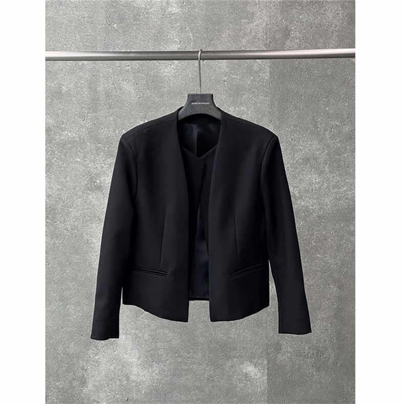 网图双层结构无扣拼接门襟设计西服XF408-P75,男装西服,星座1213