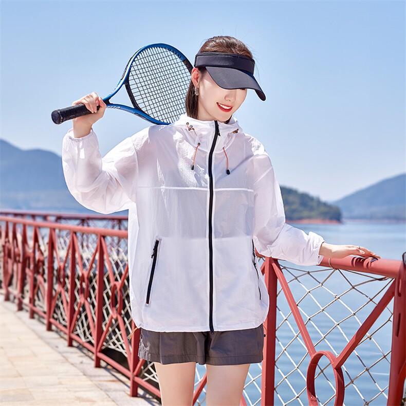山系防晒衣女2024夏季新款宽松洋气户外透气薄款防晒服短外套,女装防晒衣,可可小西