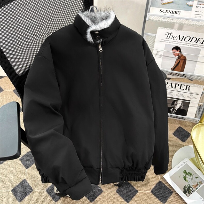 美式复古座山雕派克棉服外套男女冬季毛领连帽短款情侣棉衣,男装棉衣,星座506A