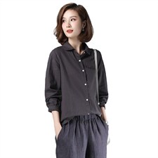 2021秋装长袖衬衫，女装衬衫，小林双子