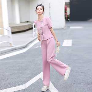 时尚套装女2024夏装新款气质新中式高级感夏季搭配一整套两件套潮图片
